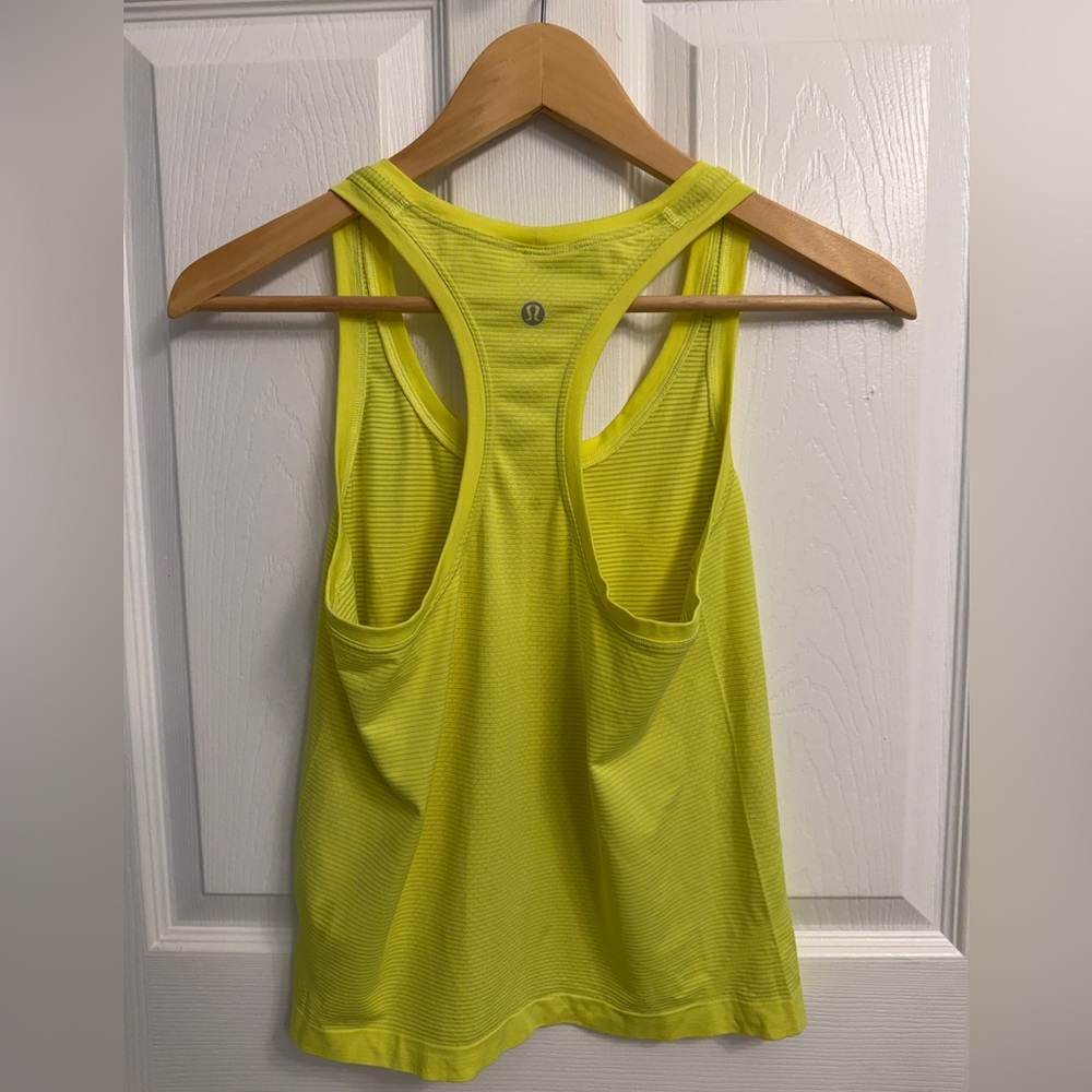 lululemon athletica Neon Yellow Tank Top
